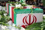 پیکر دومین شهید مدافع امنیت بوشهر در درودگاه خاکسپاری می‌شود
