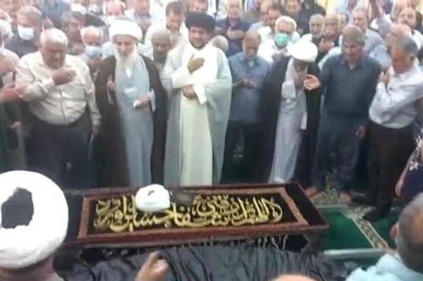 پیکر مرحوم حجت‌الاسلام محمدحسین بدری در گناوه تشییع شد