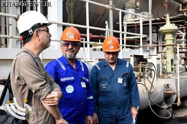 بازدید مدیر فنی شرکت نفت فلات قاره ایران از منطقه خارگ/افزایش تولید در خارگ