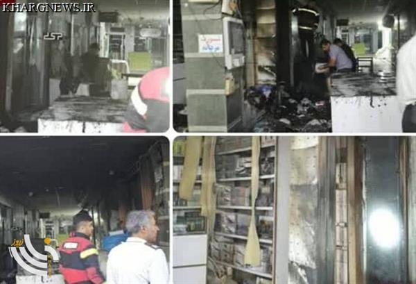 آتش سوزی در بازار گناوه مهار شد