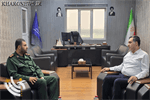 نشست مدیر عملیات عمومی خارگ با فرمانده سپاه جزیره برگزار شد