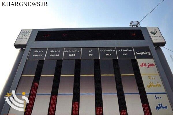 کیفیت هوا در جنوب استان بوشهر ناسالم است