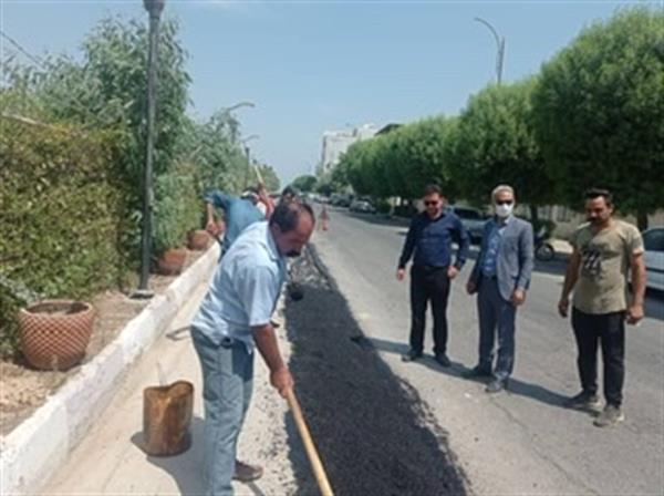 اتمام عملیات آسفالت خیابان طالقانی