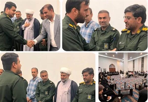 فرمانده حوزه مقاومت بسیج ثارالله شهر کنگان معارفه شد