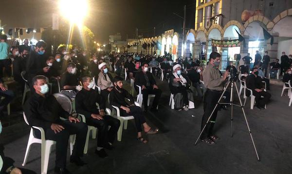 مراسم شام غریبان شهدای دشت کربلا در جزیره خارگ برگزار شد