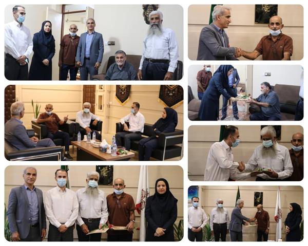 از پیشکسوتان عرصه ورزش خارگ تجلیل بعمل آمد