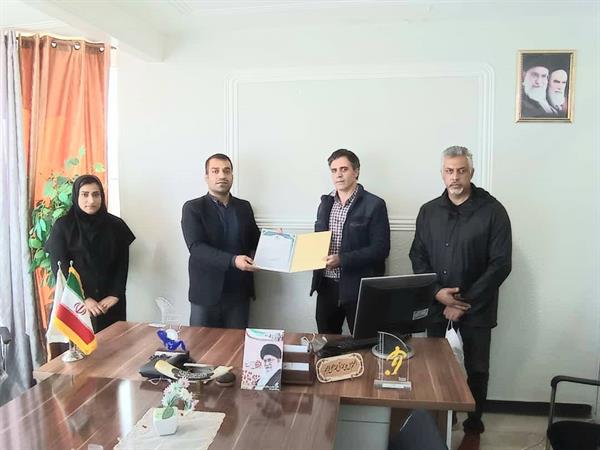 مراسم معارفه سرپرست هیات دوومیدانی خارگ برگزار شد