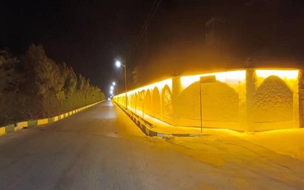 معابر جزیره خارگ نورپردازی و آذین بندی شد