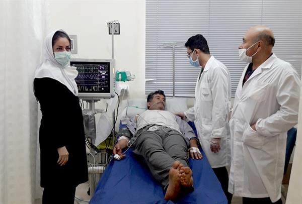 نجات جان صیاد از مرگ در بیمارستان صنعت نفت خارگ