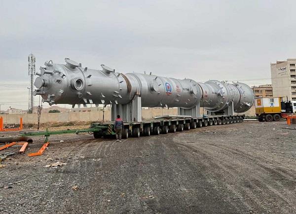 حمل تجهیز سنگین ۲۰۳ تنی طرح ان‌جی‌ال خارک از اهواز به مقصد جزیره خارگ آغاز شد